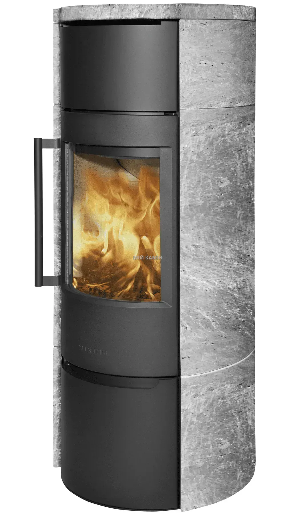 Сталева піч Luma 6 облицьована натуральним каменем